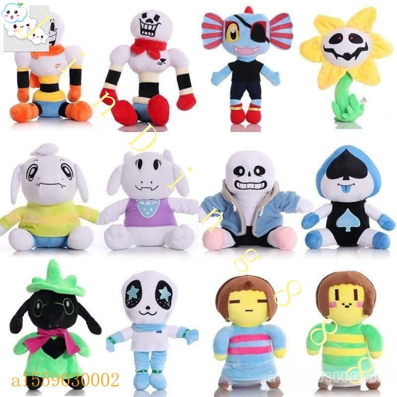 Sob a lenda boneca de pelúcia, ao redor do jogo undertale, bonecas sans, brinquedos para crianças