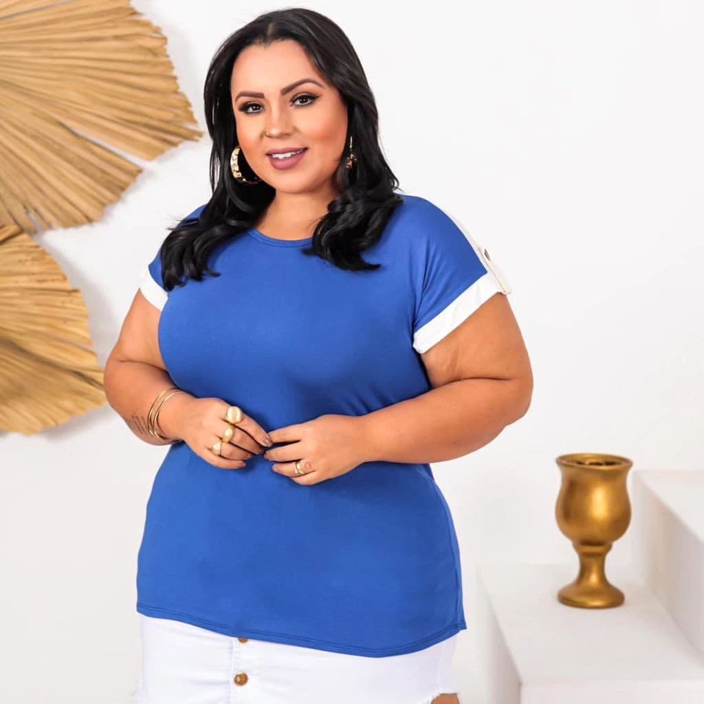Blusa Feminina Plus Size Viscolycra com Caimento Perfeito