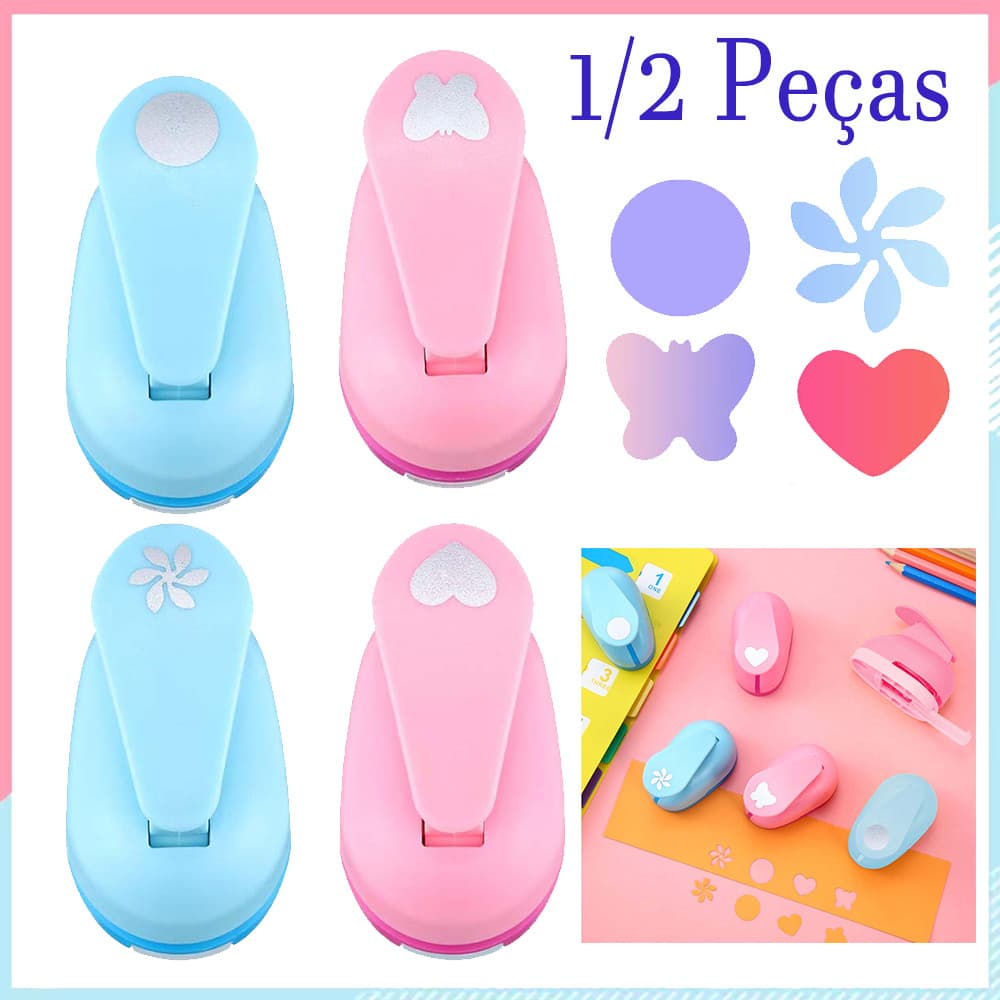 4/8 peças Furador Papel, Artesanato Furador para Artesanato Em Papel, Scrapbooking, Artes com Cartão, Projetos DIY