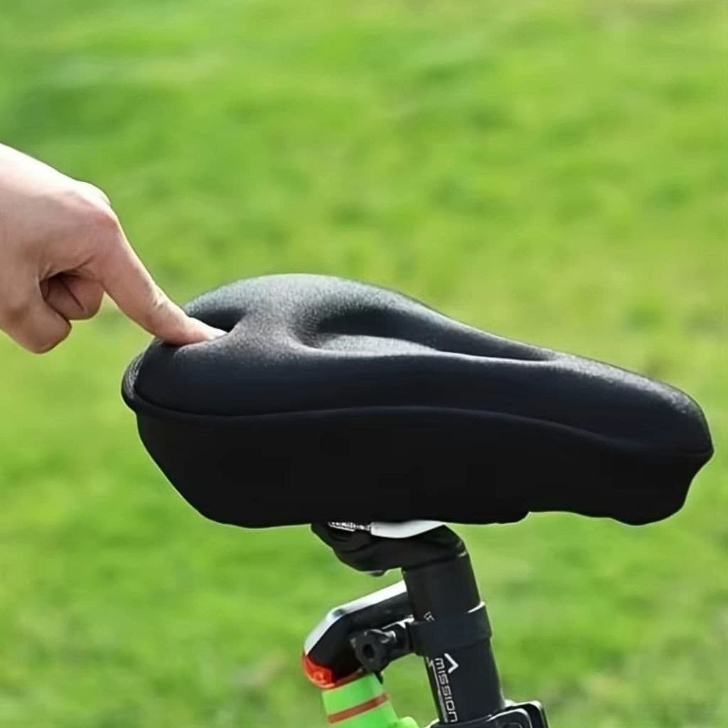 Capa Para Banco Selim Bike Gel Silicone Ajustável Almofada Forro P/ Bicicleta Ciclismo Confortável
