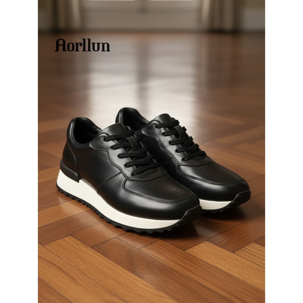 Aorllun aorllun sapatos casuais masculinos 2026 primavera novo estilo couro genuíno primeira camada de couro High-End es