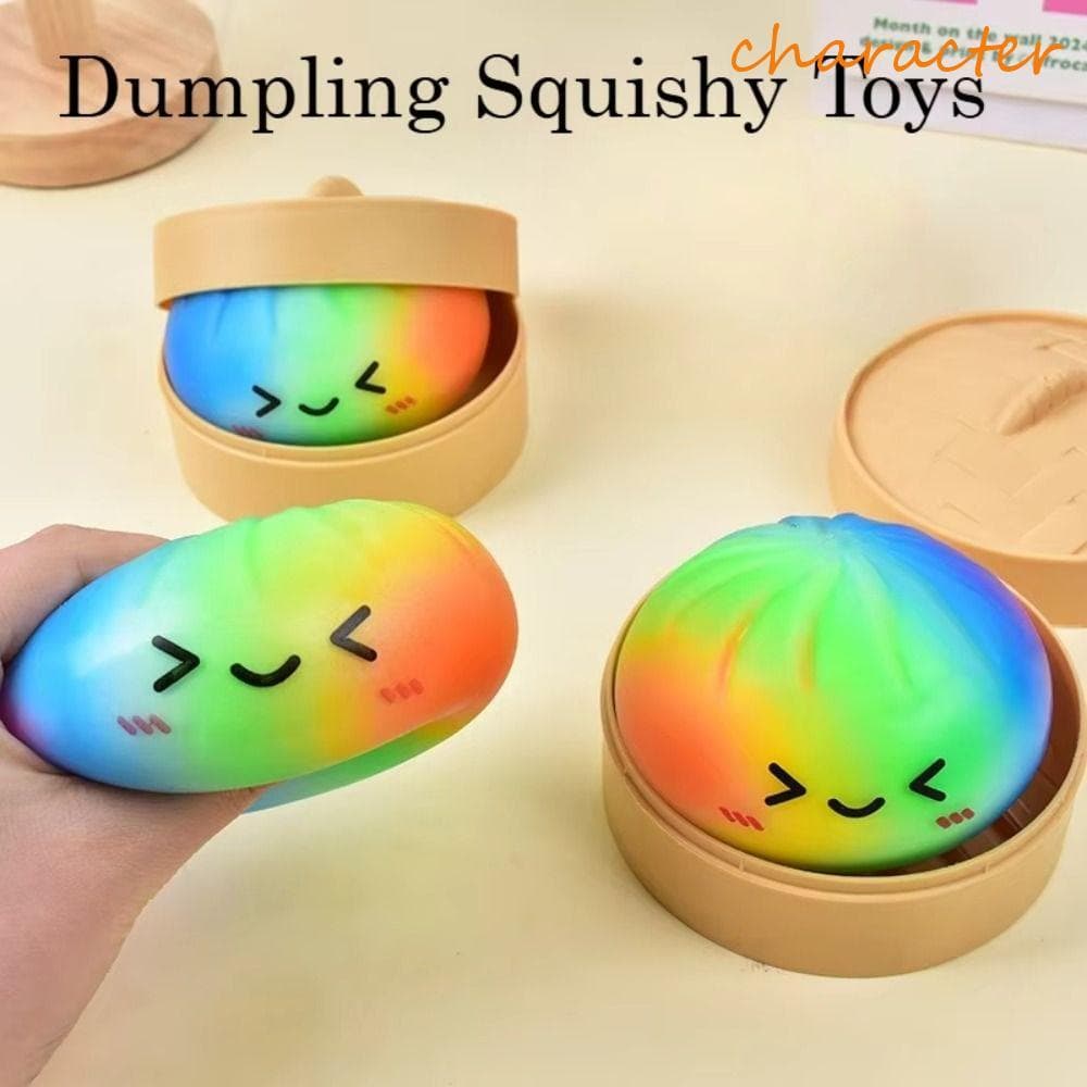 Bolinho Mole De Personagem , Brinquedos Moles De Cor Arco-Íris De Recuperação Lenta , Bola De Inquietação Sensorial Maci