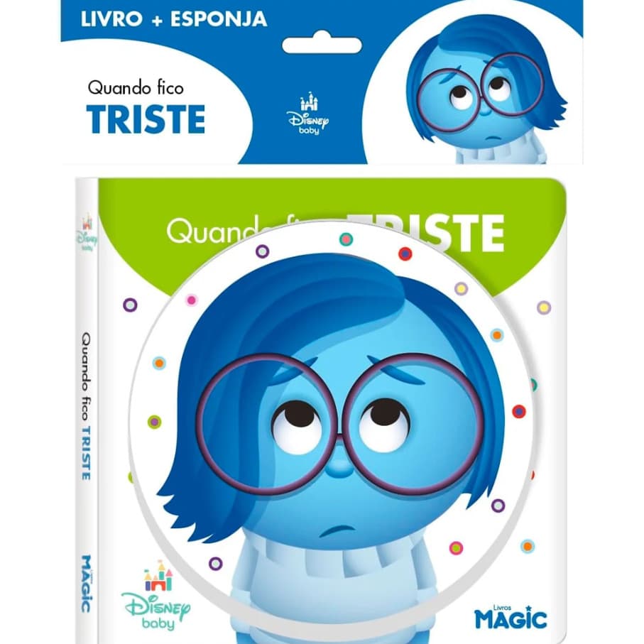Livro de Banho Infantil Divertidamente + Esponja Macia Bebê
