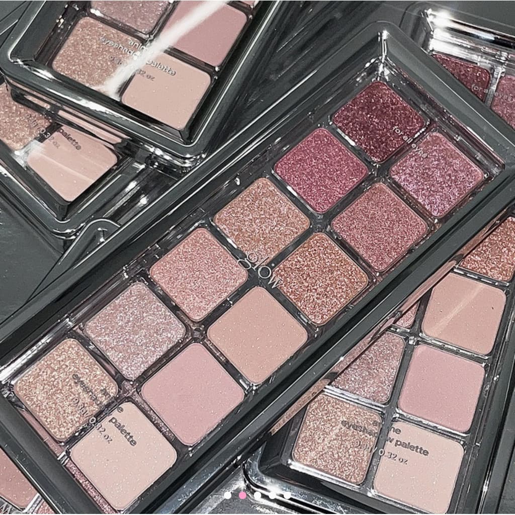 Coreia coreia brilho paleta de sombras lua cheia 12 cores perolado fosco cor terra baixa saturação lua cheia
