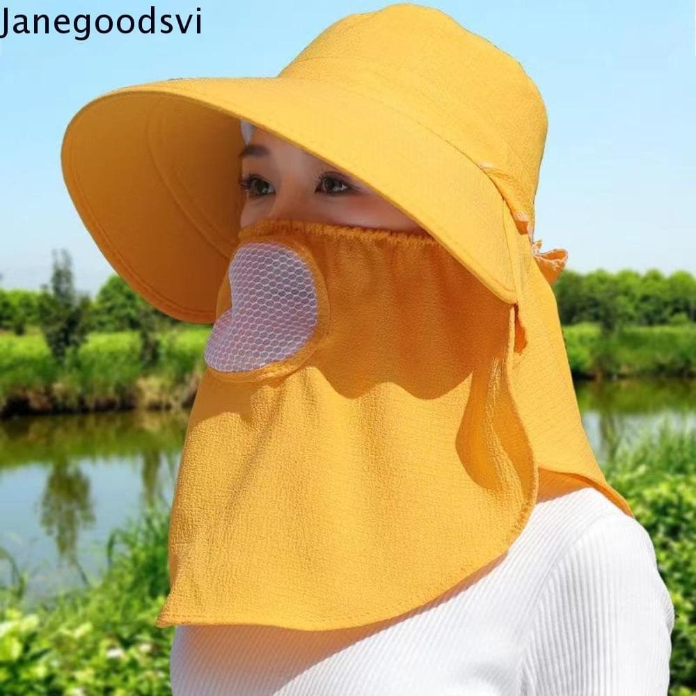 Xale JANEGOODSVI , Chapéu De Sol Com Proteção UV , Protetor Solar Ajustável Respirável E Sombreamento