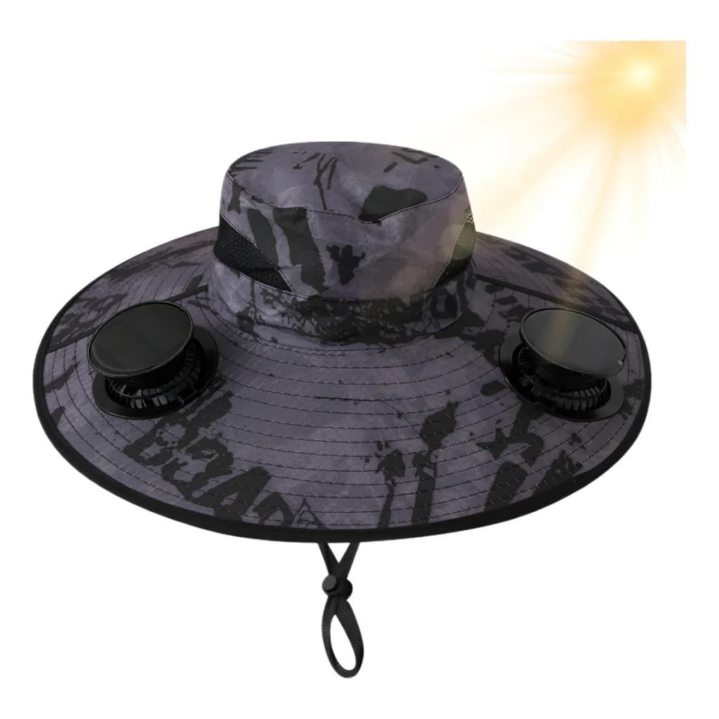 Chapéu Com Ventoinha Solar Chapéu De Pescaria Com Ventoinh
