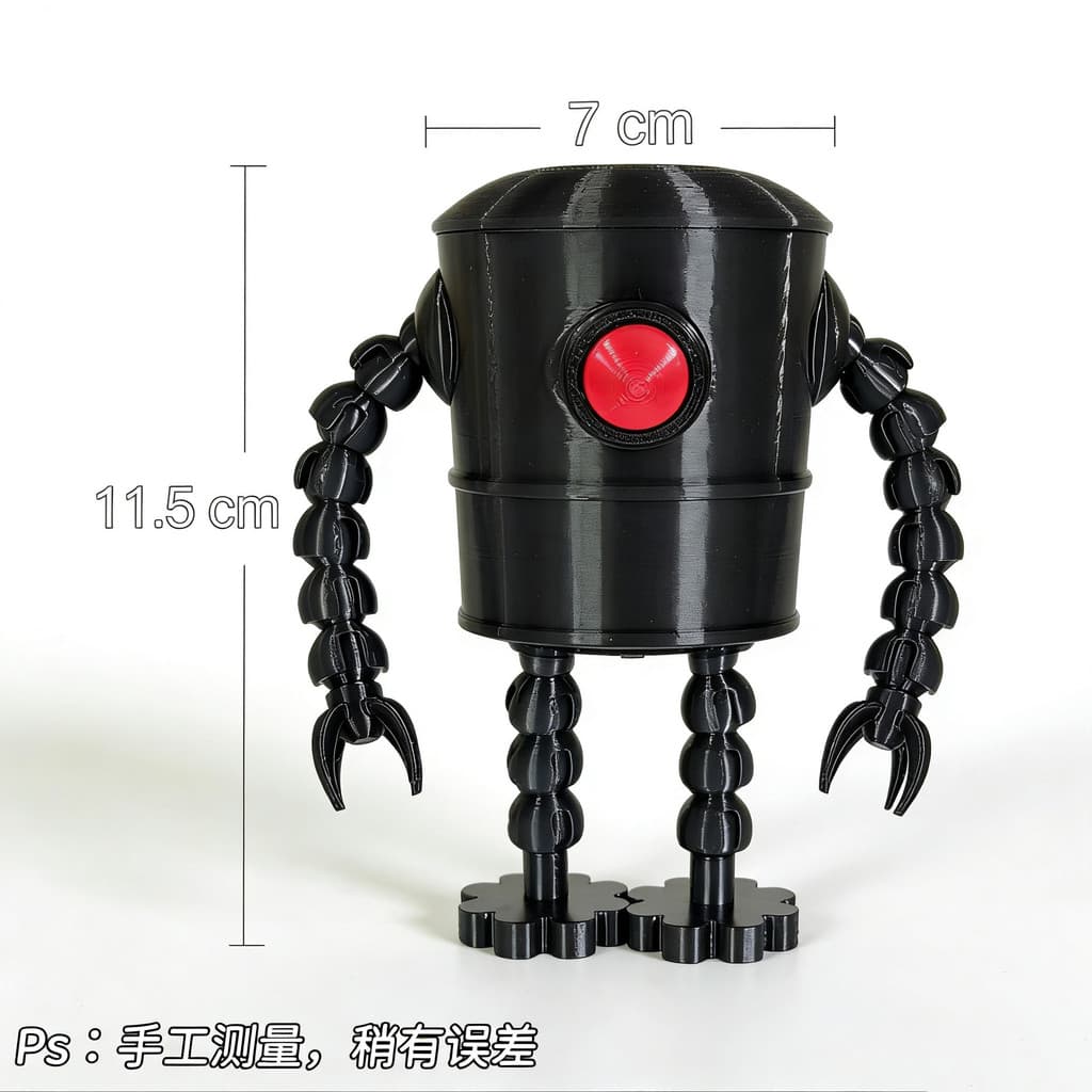 [Figura 3D] Robô Multiuso VX14 com Articulações Móveis, Figura Periférica da Animação Os Incríveis