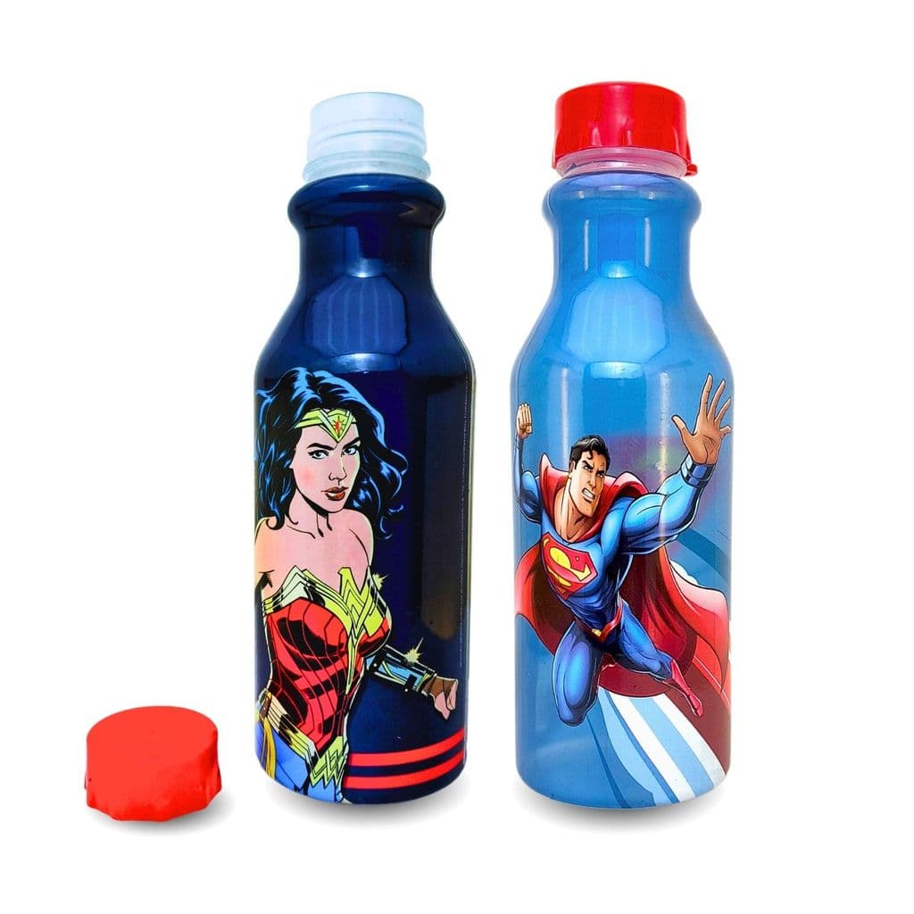 Garrafinha de Água Infantil Heróis Edição Limitada 500 ml Plasútil