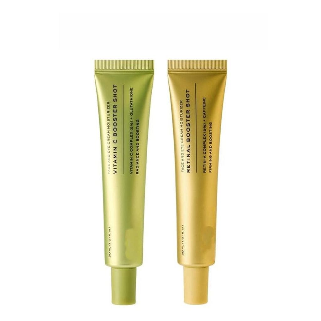 Sérum de Vitamina C e Retinol Firmador 2 x 30ml - Fórmula Suave, Creme Antienvelhecimento Leve, Reduz Irritações, Adequa