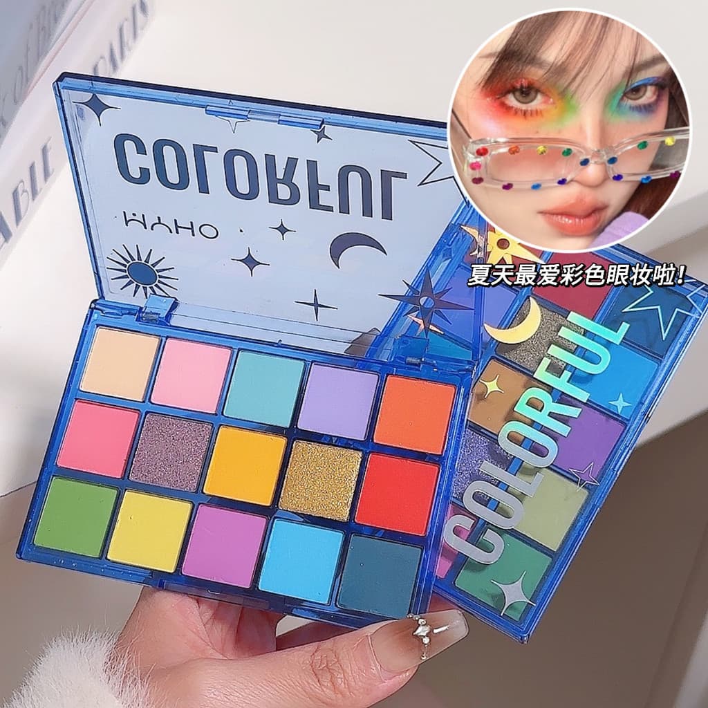 Novo doce Dreamland paleta de sombras de 15 cores perolado fosco à prova d'água sem manchas pó delicado paleta de sombra