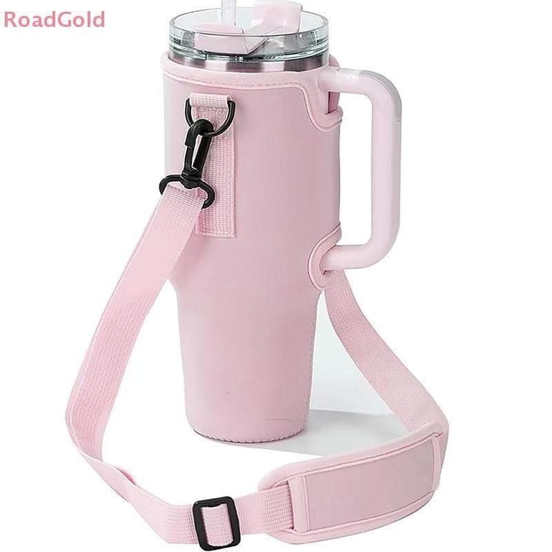 RoadGold 40oz Bolsa Transportadora Para Garrafa De Água Alça De Ombro Ajustável Caneca Copos Manga Suporte Cor Sólida Ca