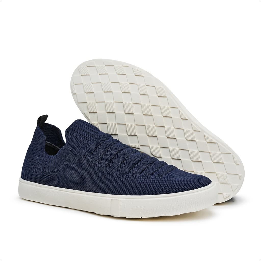 Tênis Meia Masculino Knit Sem Cadarço Calce Fácil Confortável