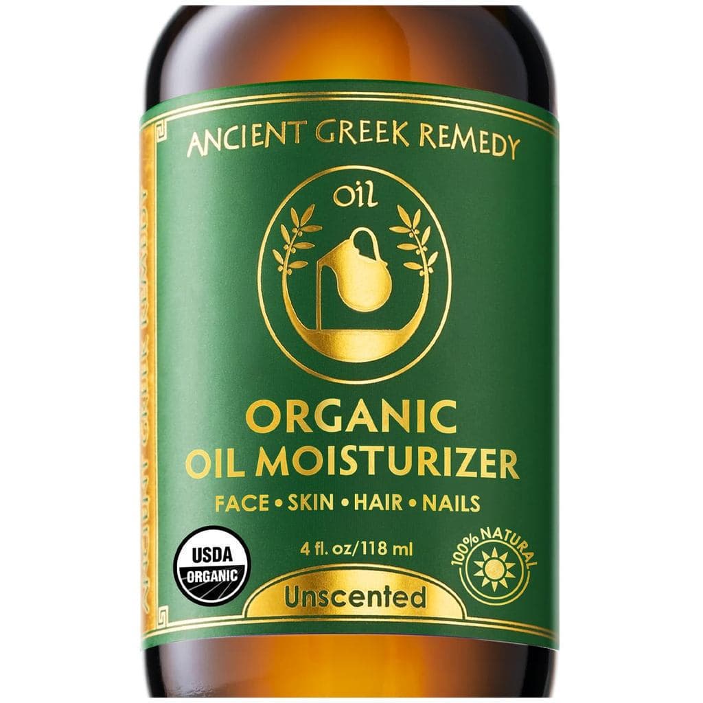 Óleo Facial da Medicina Grega Antiga para Pele Seca - Sérum Antienvelhecimento Orgânico Sem Fragrância - Jojoba, Rosa Mo