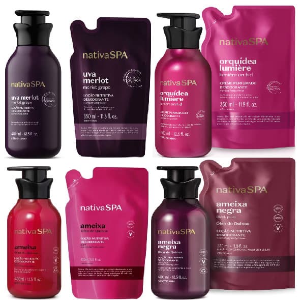 Loção Desodorante  Nutritiva Corporal  Nativa SPA Boticario 400ml