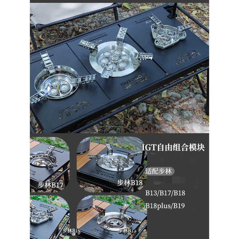 Placa de unidade de fogão a fogo B17 B18 Adaptador de mesa de fogão de sete estrelas