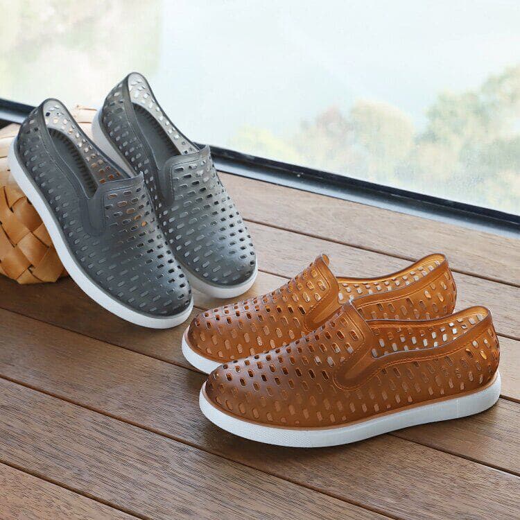 Buraco sapatos sandálias masculinas verão Casual desodorante de sola grossa antiderrapante resistente ao desgaste praia