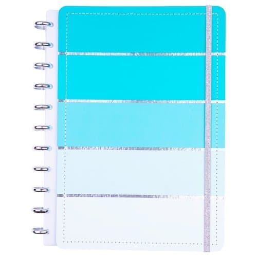 Caderno Grande Capa Dura Folhas Reposicionaveis Disco Organizacao Escolar Profissional