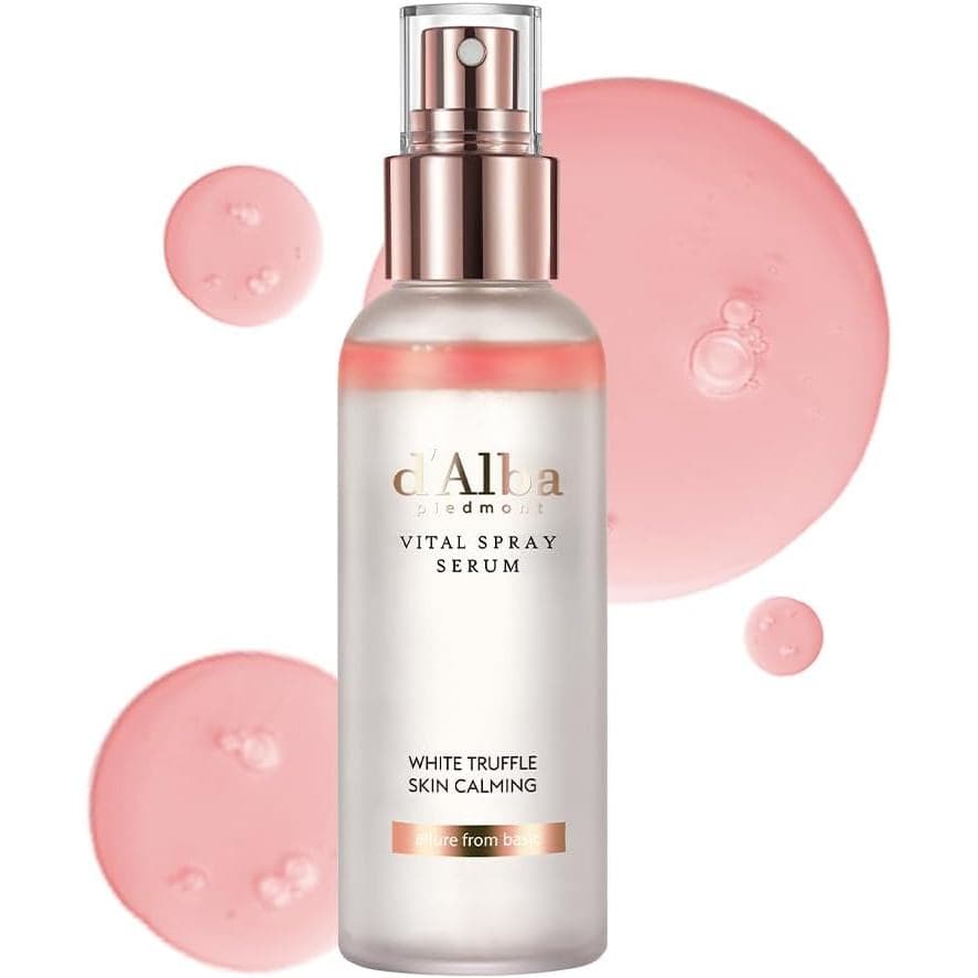 d'Alba Vital Serum Spray Sérum com Trufa Branca Italiana, Cuidado Vegano, Revitalizante, Hidratante, Calmante, Spray Fac