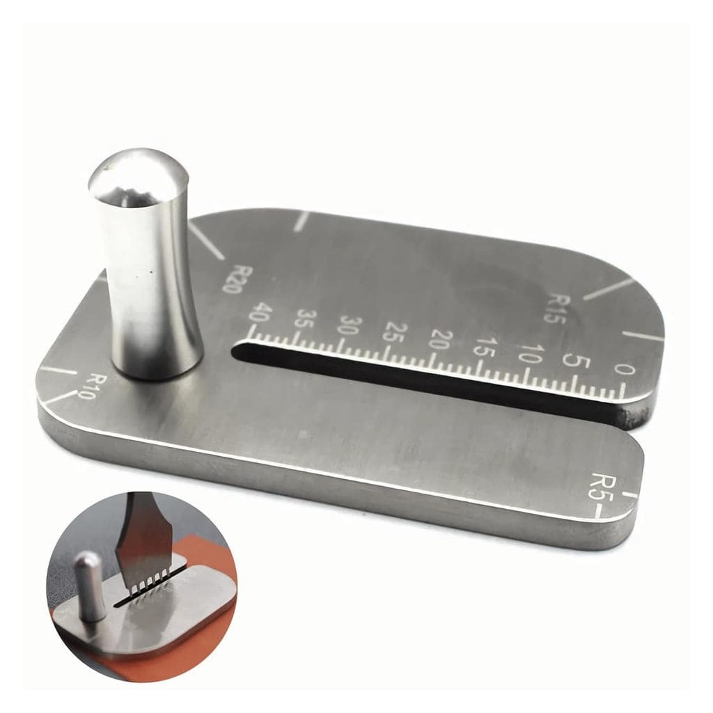 Placa auxiliar para perfuração de costura em couro, placa auxiliar de puxar em aço inoxidável para costura em couro, cin