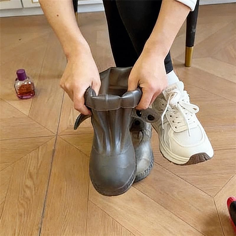 Capa de bota de chuva impermeável antiderrapante engrossado resistente ao desgaste 2026 novo estilo botas de chuva femin