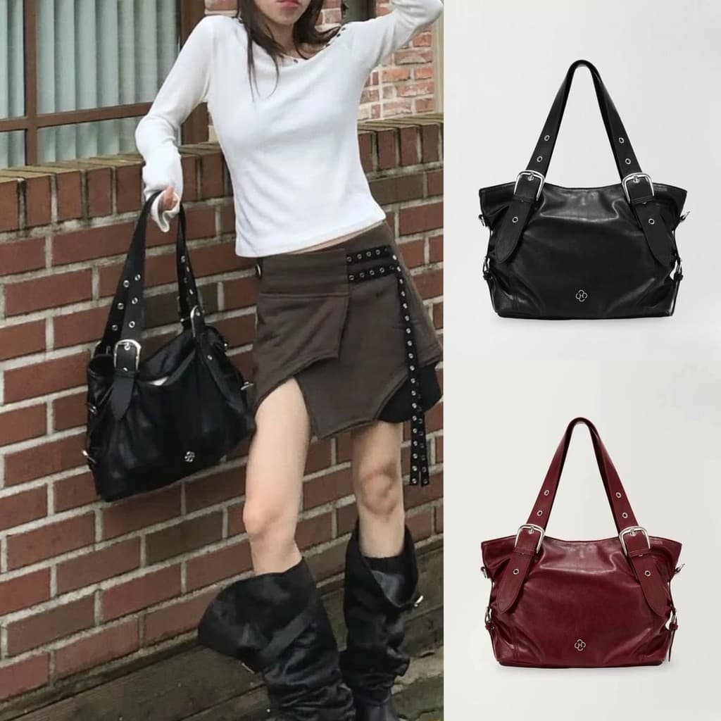 Estoque pronto Coreia HEEARI Grande capacidade Casual All-Match Commuter ombro axila bolsa sacola feminina
