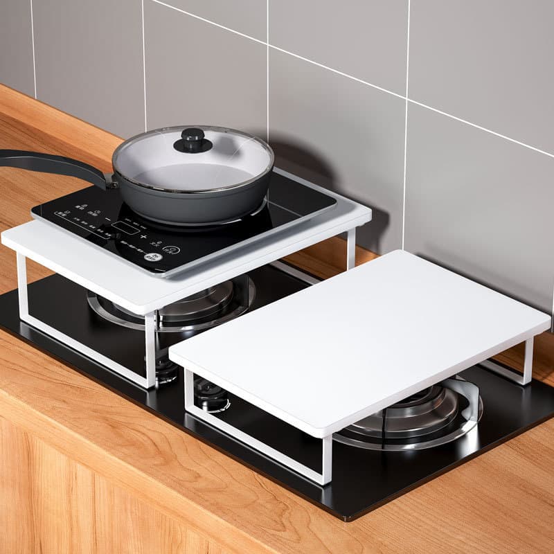 Suporte de fogão de indução fogão a gás capa placa capa cozinha prateleira divisória fogão a gás suporte