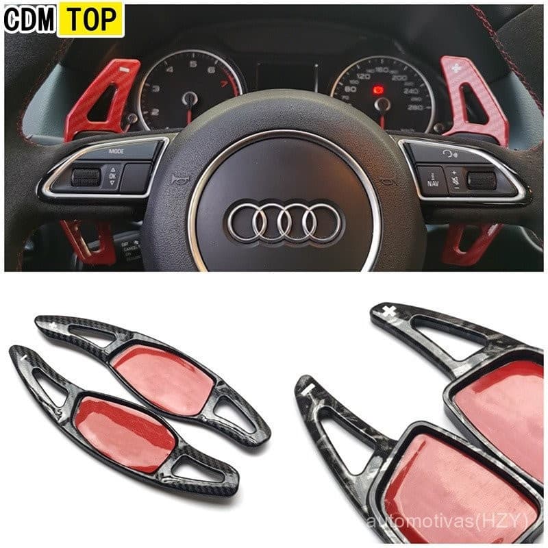 Adequado para Audi A1 A4L B8 A3 S3 A5 A6 S6 Q3 SQ5 Q7 S7 A8 R8 S8 TT TTS RS3 RS4 RS5 RS6 R VYMA, acessórios para volante