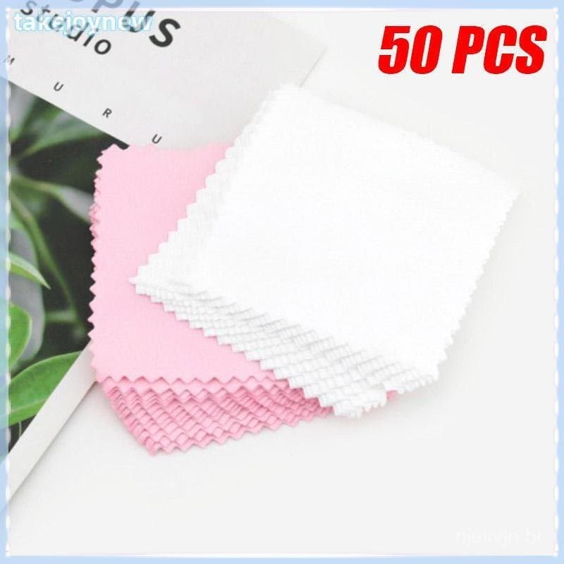 [takejoynewBR] 50 PCS Pano De Polimento De Prata Limpador De Jóias Limpeza Ferramenta Anti-Manchas Tbr