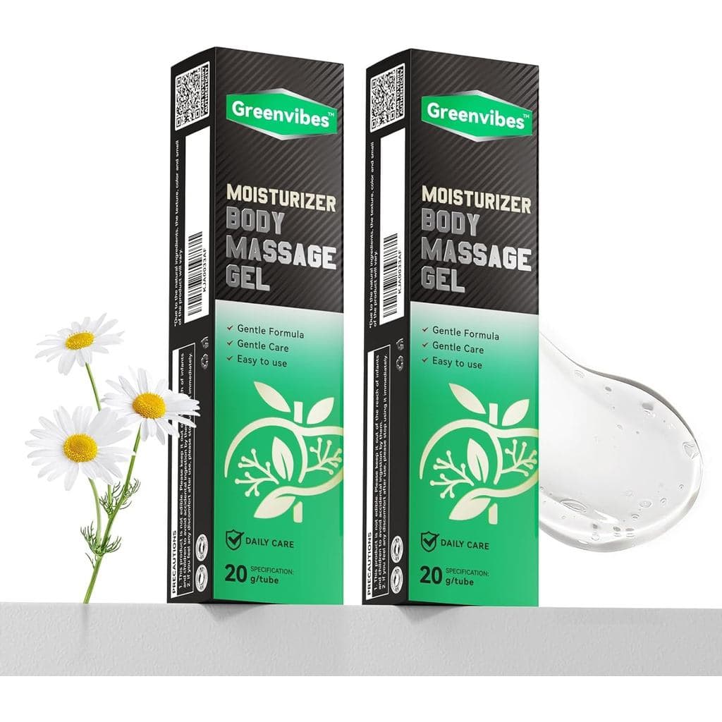 Greenvibes Gel de Massagem Corporal, mistura de ervas de rápida absorção, contém Poria Cocos, creme refrescante relaxant