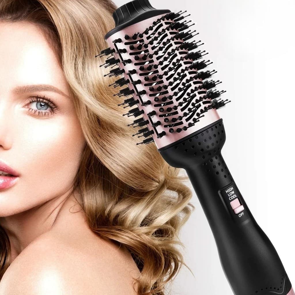 Escova Giratória Secadora Cabelo Profissional Bivolt 1300W