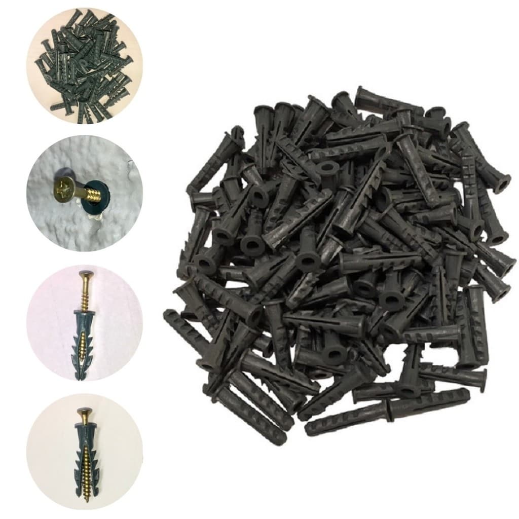Bucha 8mm Com Aba e Anel Para Parede Pacote 1000 Peças