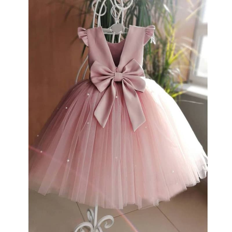 Meninas vestido de princesa Pettiskirt flor menina vestido crianças Piano desempenho vestido anfitrião traje menina