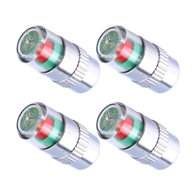 LI * 4pcs Tampas Do Monitor Verificação Pneu Carro Sensores Luz Advertência Real 3 Cores Des