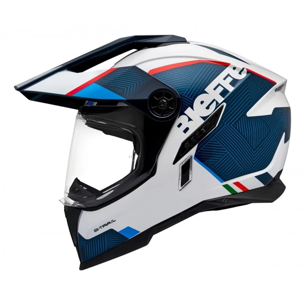Capacete Moto Bieffe B-Trail Big Trail Bmw Delux C/ Óculos Solar Interno Lançamento