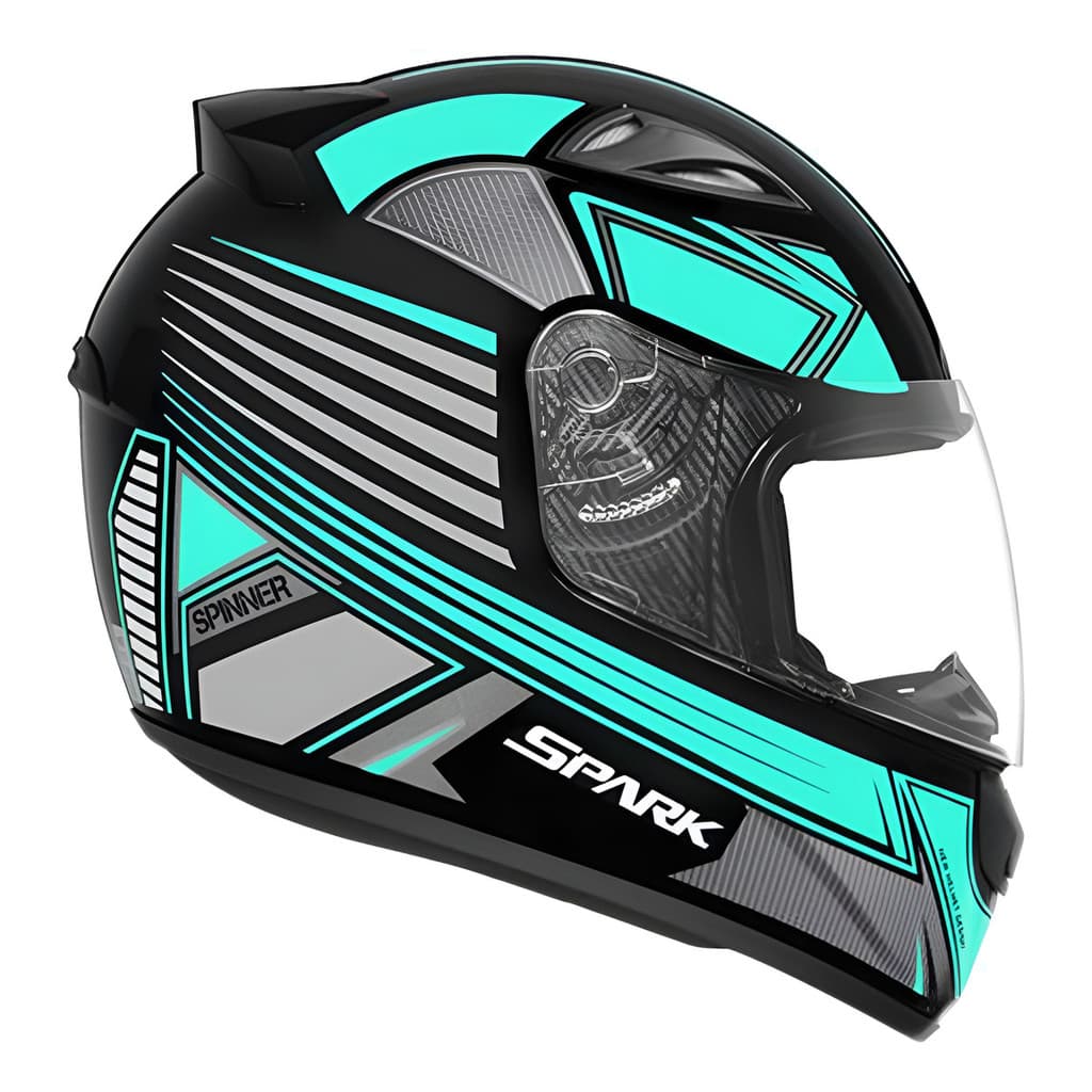 Capacete Lançamento Ebf New Spark Spinner Rosa Azul Tifany