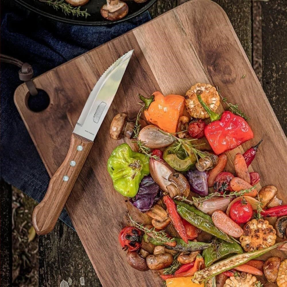 Conjunto de Facas para Churrasco Faca de Chef Alimentos Funcional 6 Peças Fatiar Picar