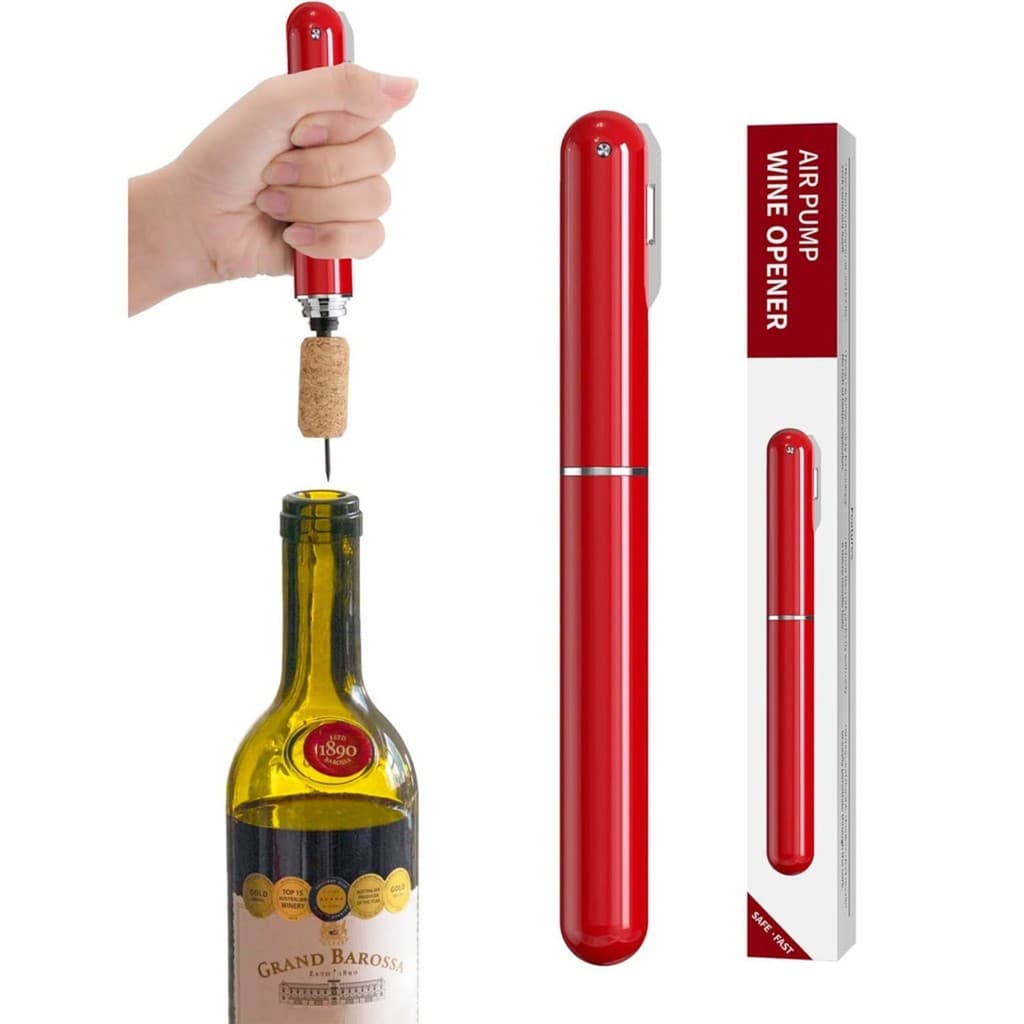 Abridor de Vinho de Pressão de Ar ，2 em 1 com Cortador Abridor de Garrafa de Vinho