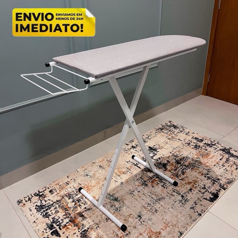 Tábua de Passar Roupa Mesa Passadeira Dobrável C/ Regulagem