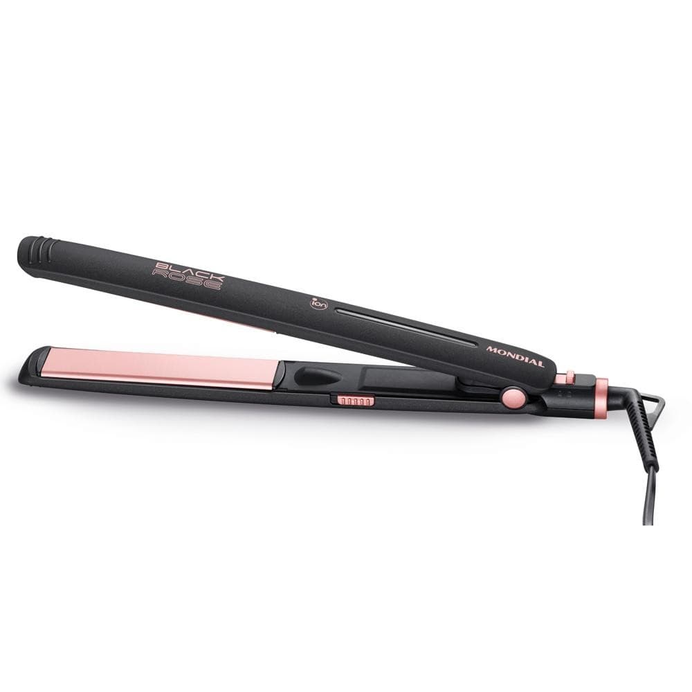 Prancha Alisadora Mondial Preto e Golden Rose 35W P-27