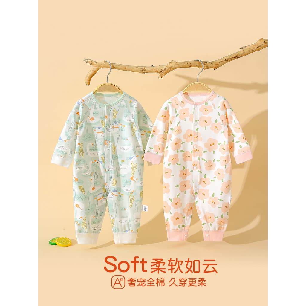 2 peças primavera outono roupas de bebê recém-nascido puro algodão macacão de bebê de manga comprida macacão roupas de c