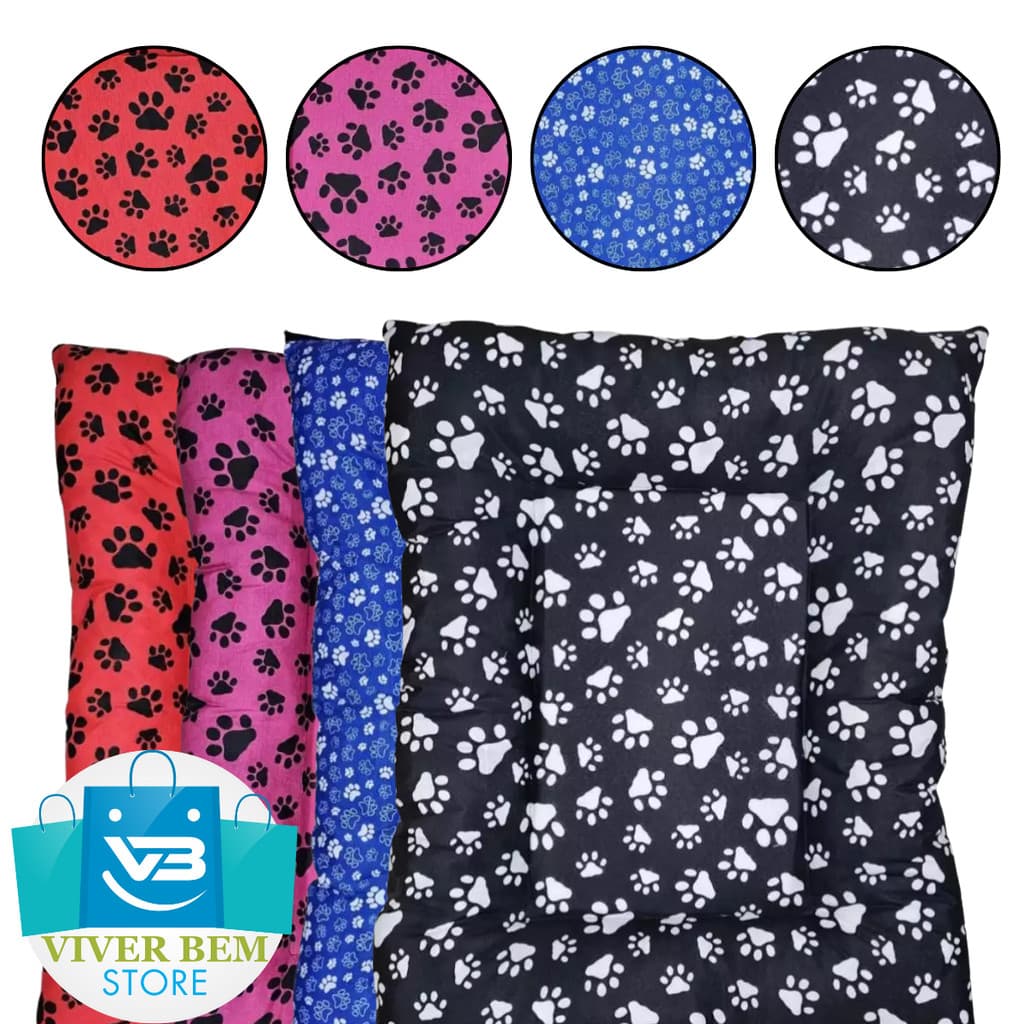 Cama Pet para Cachorro e Gato – Caminha Colchonete com Bordas, Tamanhos P ao Gigante