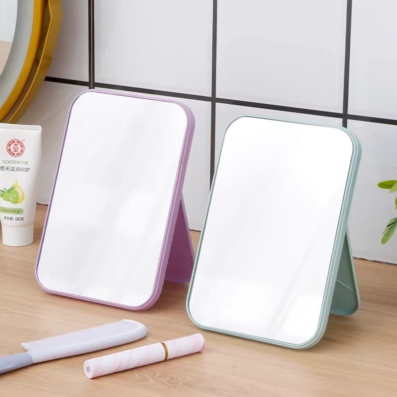 Espelho de maquiagem de mesa dobrável portátil de moda simples