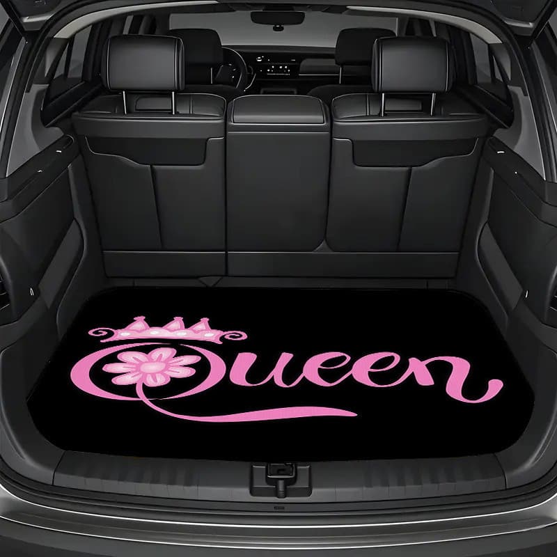 Forros de carga de 1 unidade, elementos de padrão de coroa da rainha, tapetes persas/adequados para carros/SUV/carros do