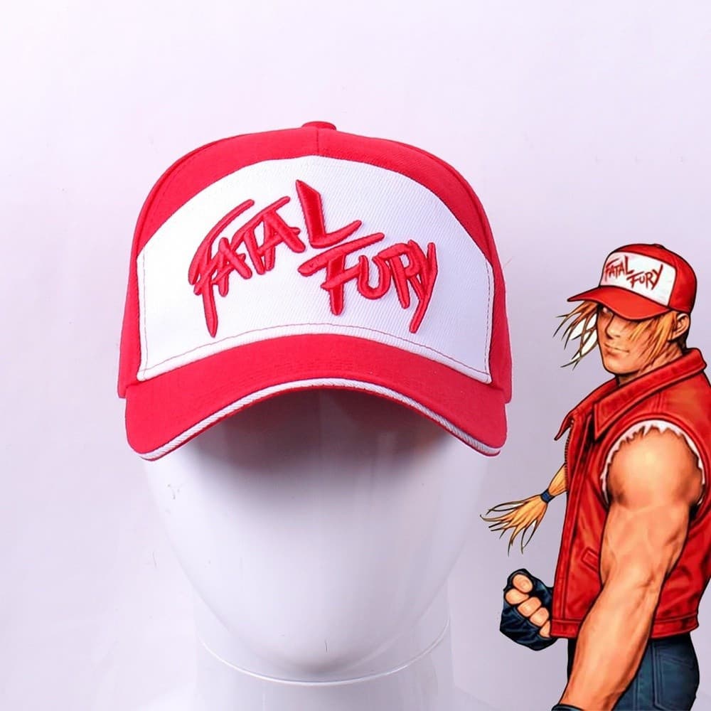 Fatal raiva Terry Bogard tema algodão bordado boné de beisebol estilo de moda KD6S