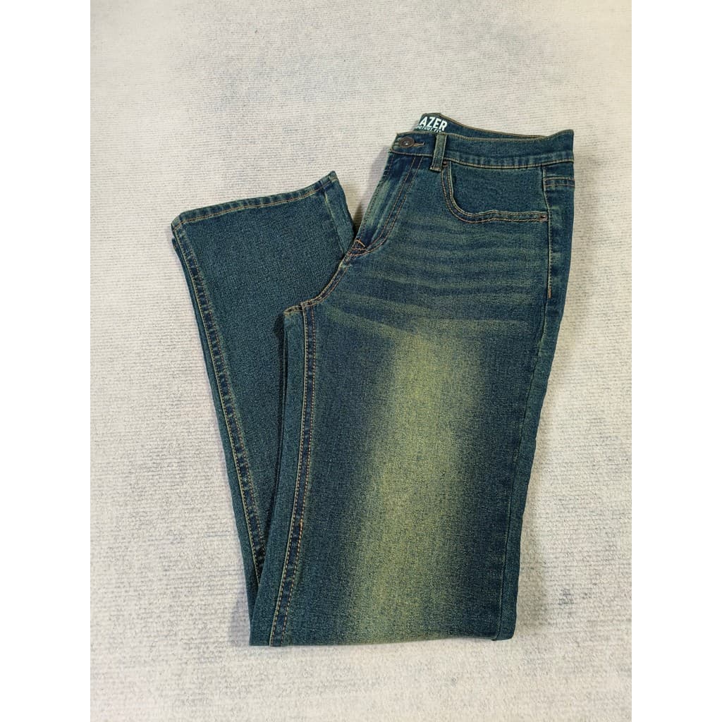 American Street Wear Retro Lavável Masculino Elástico Reto All-Match Jeans Comércio Exterior Pedido Cauda