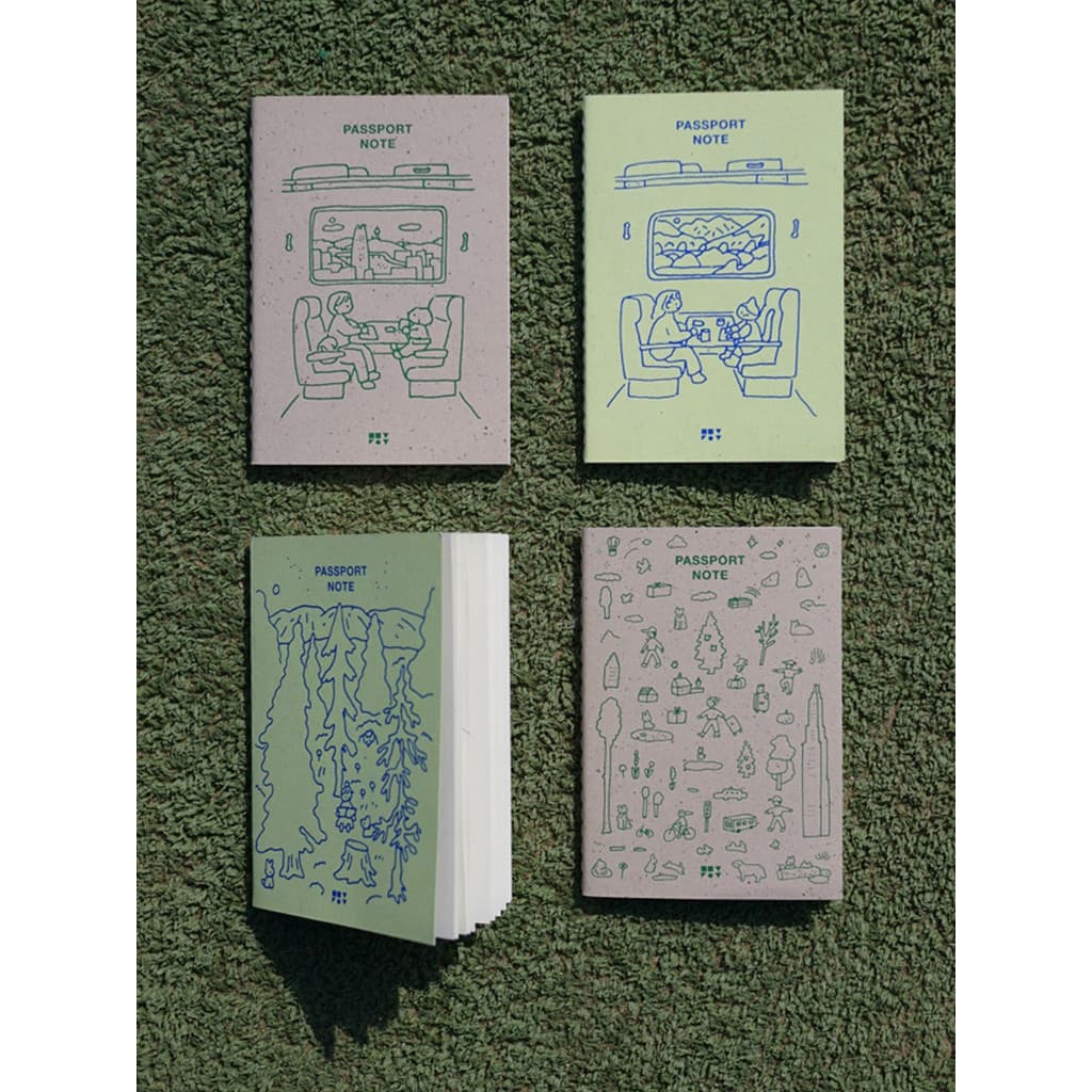 Coreia zero por zero Graffiti pintado à mão ilustração em branco caderno passaporte caderno Mini caderno bloco de notas
