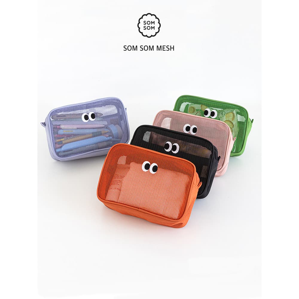 Coreia coreia livework olhos bonitos malha respirável maquiagem saco de higiene pessoal natação praia roupa interior sac