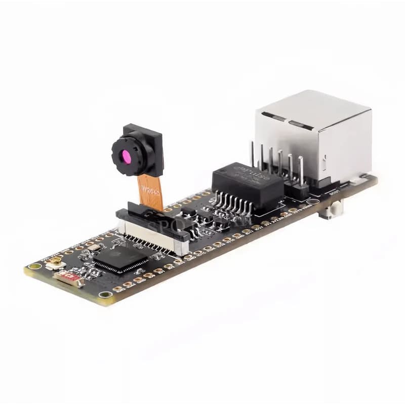 Placa de Desenvolvimento ESP32-S3 ETH Cam com Porta de Rede PoE e Câmera SD Compatível com Raspberry Pi Pico