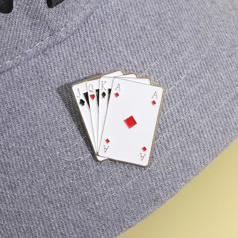 Golf Hat Clip Ball Marker Playing Cards Funny Accessories Jewelry Baseball Caps Clips Decorative Lapel Badge Pin Metal B