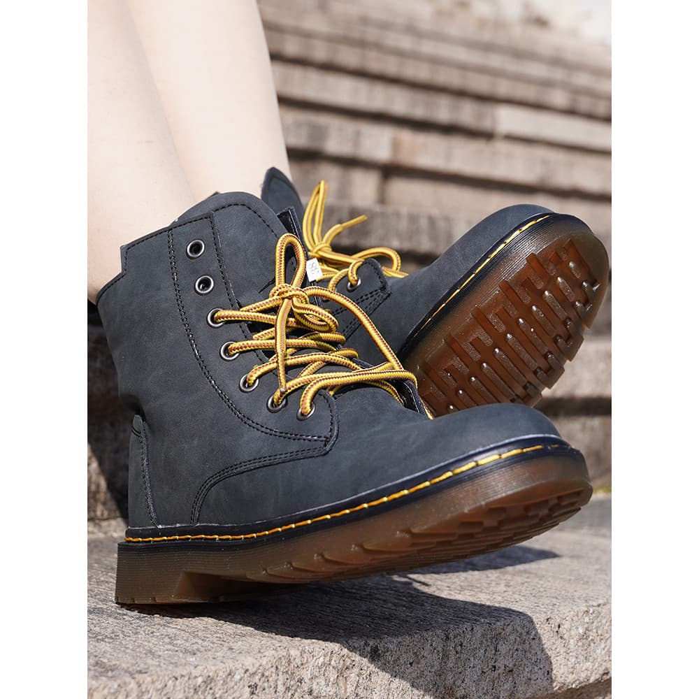 Senhoras ao ar livre novo casal Martin botas respirável ao ar livre de sola grossa botas gerais casuais botas curtas na